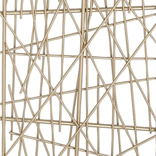 CosmoLiving by Cosmopolitan Gold & Silver Metal Modern Abstract Wall Decor Set